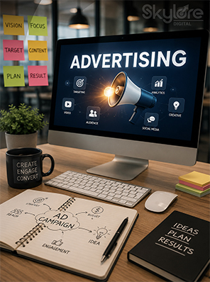 Digital Marketing Agency in Ahmedabad, Advertising, Digital Marketing Agency, Advertising Agency, Branding, Creative Marketing Agency, Audience Targeting, Content Marketing, Ads Campaign, Audience Engagement